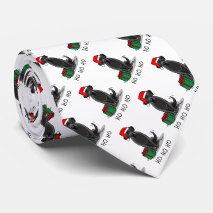 Cravate Christmas Père Noël Black Labrador Retriever Cute
