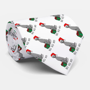 Cravate Christmas Santa Hat Weimaraner Dog (gray 1) Cute