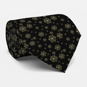 Cravate Christmas Silver Snowflake Men's Tie