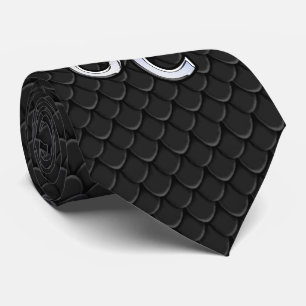 Cravate Chrome Comme Leo Zodiac Connexion sur Snake Skin D