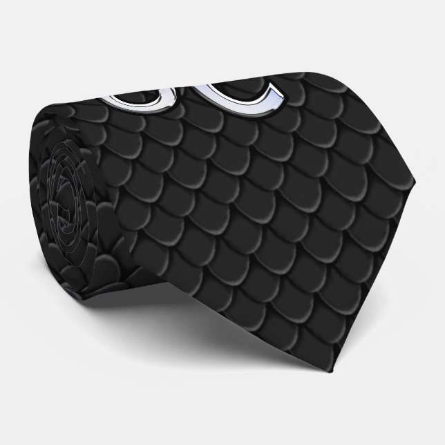 Cravate Chrome Comme Leo Zodiac Connexion sur Snake Skin D (Roulé)