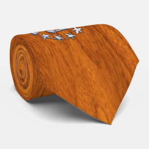 Cravate Chrome Yacht Drapeau sur bois de teck nautique Imp