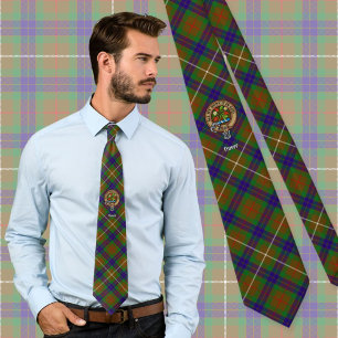 Cravate Cimier du clan Fraser sur tartan de chasse