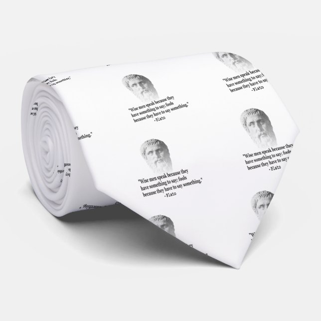 Cravate Citation Par Platon (Roulé)