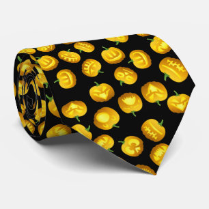 Cravate Citrouille d'Halloween