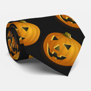 Cravate Citrouille d'obscurité de Halloween