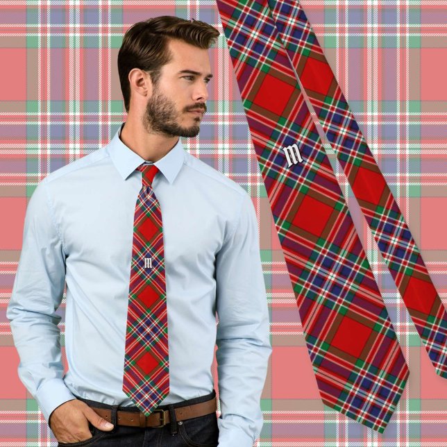 Cravate Clan MacFarlane Red Tartan (Créateur téléchargé)