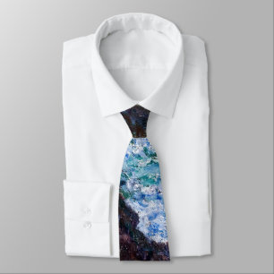 Cravate Claude Monet - Les Rochers à Belle-Ile, Côte sauva