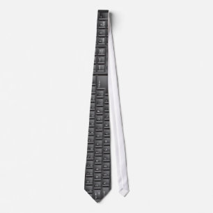 Cravate clavier noir geek