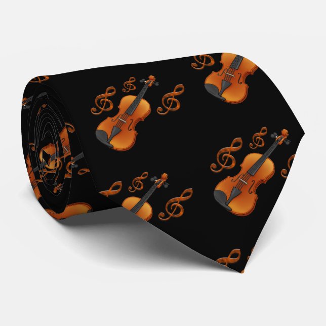 Cravate Clé de violon (Roulé)
