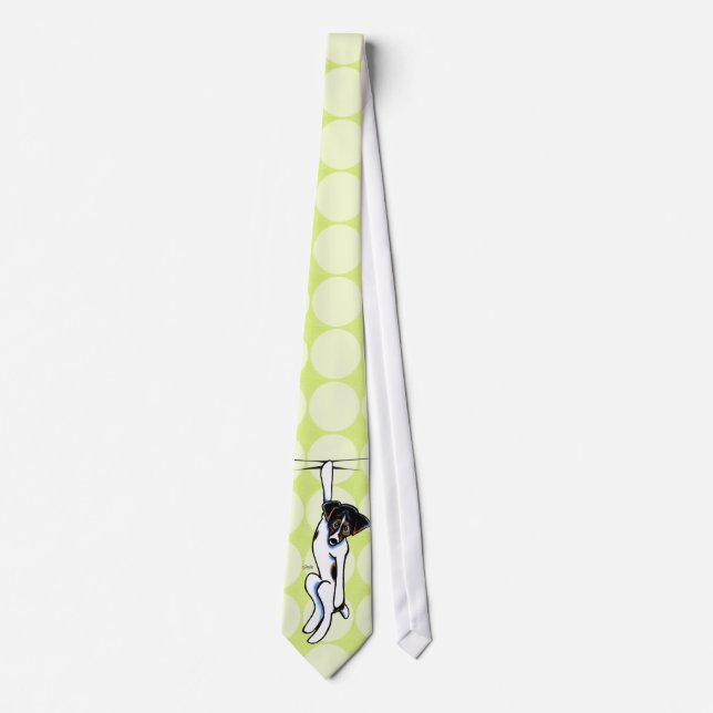 Cravate Clingy Jack Russell Off-Leash Art™ (Devant)