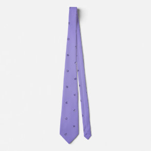 Cravate clous de diamant violet
