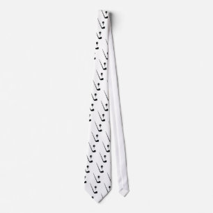 Cravate Club de golf et bal noir, blanc coutume