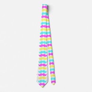 Cravate CMY Mustaches (style presse-lettres)