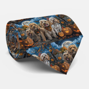 Cravate Cockapoo Halloween Éffrayant