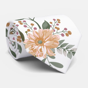Cravate Col avec motif floral
