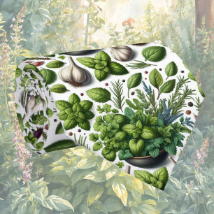 Cravate Col de cuisine pour gourmand   Herbes fraîches du 