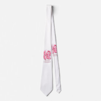 Cravate Col en Jersey fin bébé citation d'amour 3D rose