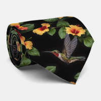 Colibri Et Hibiscus Jaunes,