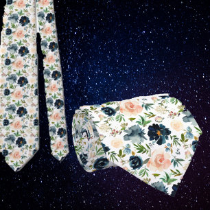 Cravate Colier de gentleman Nœud papillon floral pour ma