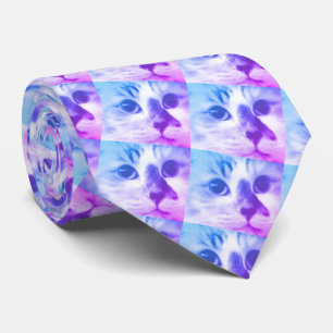 Cravate Collage de chats