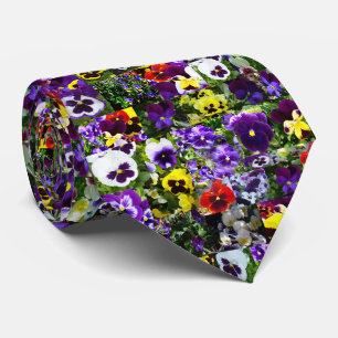 Cravate Collage de photos Pansy : Kaleidoscope de la beaut