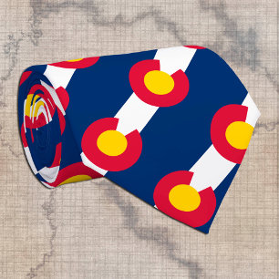Cravate Colorado Cravates, mode USA, Colorado Drapeau