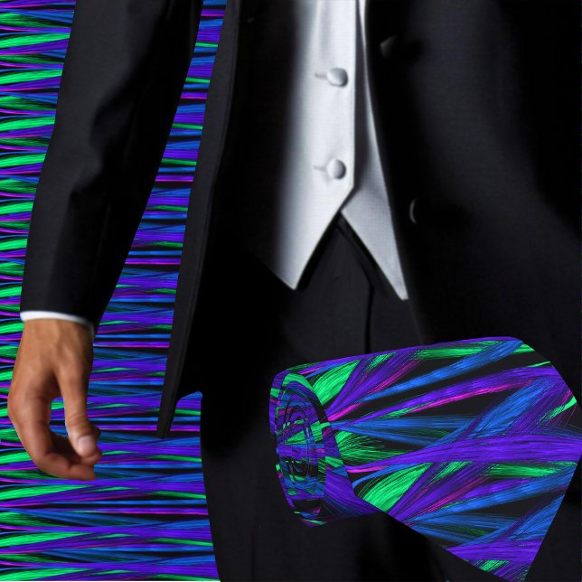 Cravate Coloré Abstrait tendance Artistique contemporain (Want to be the cool guy at the office ? Get styled in our Abstract Men's Neck Tie)