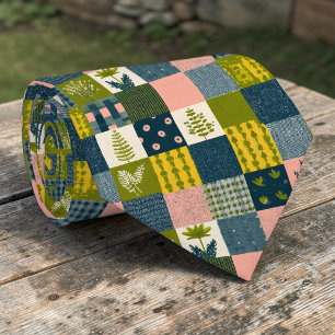 Cravate Colore Tie personnalisé à motif patchwork