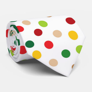 Cravate colorée mignonne de motif de point de