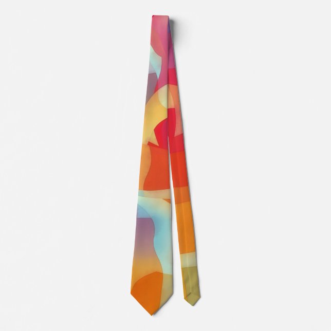 Cravate Colorful Jewel Tones Art Tie (Devant)