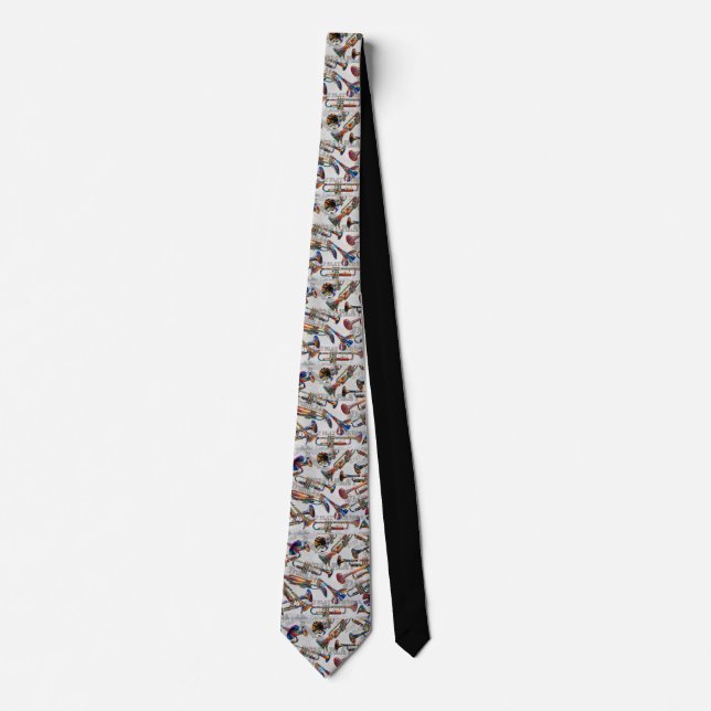 Cravate Colorful Trumpet Design  (Devant)
