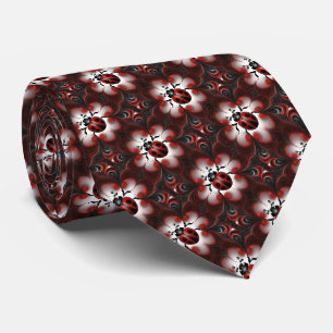 Cravate Conception artistique abstraite de coccinelle,