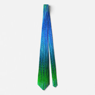 Cravate Conception colorée bleue et verte