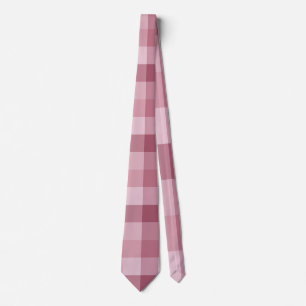 Cravate Conception de carreaux à carreaux en gingham rose