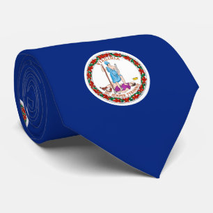 Cravate Conception de drapeau d'état de la Virginie