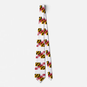 Cravate Conception de drapeau d'état du Maryland