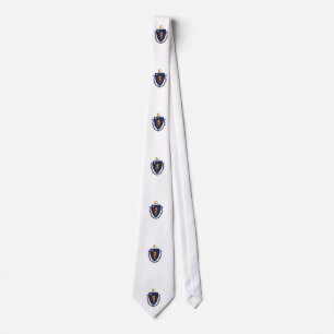 Cravate Conception de drapeau d'état du Massachusetts