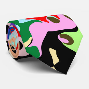 Cravate Conception de motif d'art abstrait