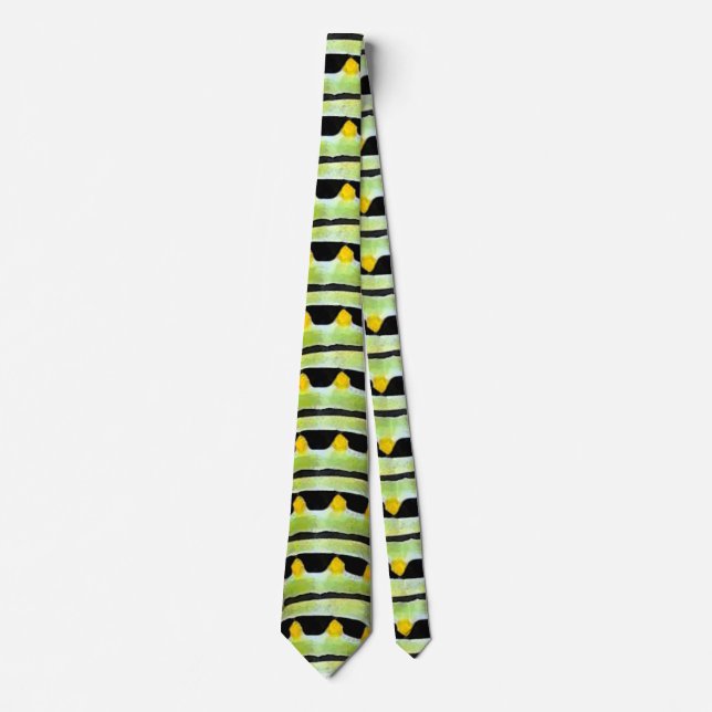 Cravate Conception de motif de chenille (Devant)