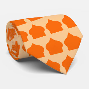 Cravate Conception de motif marocain orange