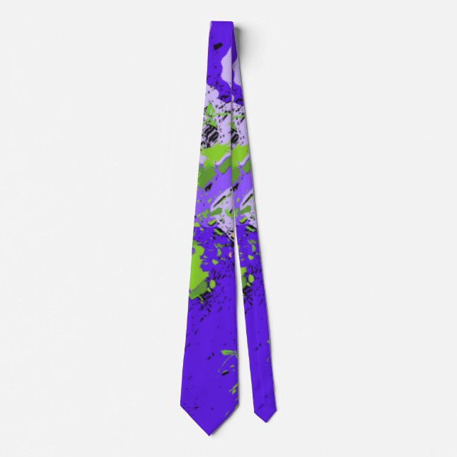 Cravate Conception de tourbillon vibrant d'art fluide de v (Devant)