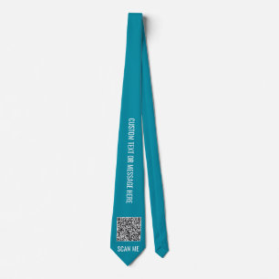 Cravate Concevez votre propre code QR et exemple de cravat