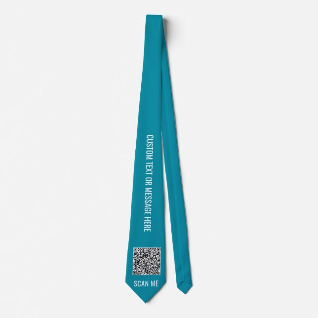 Cravate Concevez votre propre code QR et exemple de cravat (Devant)