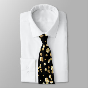 Cravate confetti d'or