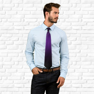 Cravate Contemporain Royal violet et noir Ombre
