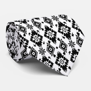Cravate Cool Aztec motif carrelé occidental