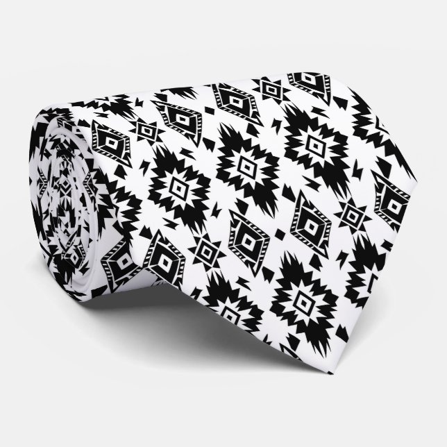 Cravate Cool Aztec motif carrelé occidental (Roulé)