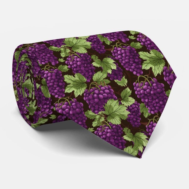 Cravate Cool carrelage raisins motif (Roulé)
