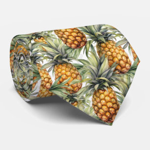 Cravate Cool carrelé ananas motif